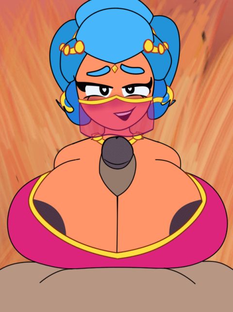 Shelly Brawl Stars Rule 34 GIF – Titfuck & POV