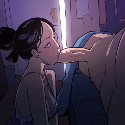 Rule 34 GIF – Blowjob by Not Enough Milk