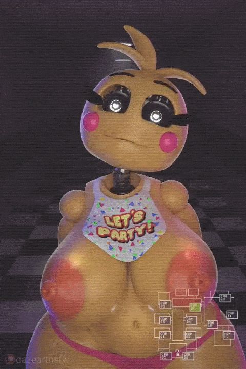 Toy Chica Five Nights at Freddy's Rule 34 GIF – Big Tits 3D