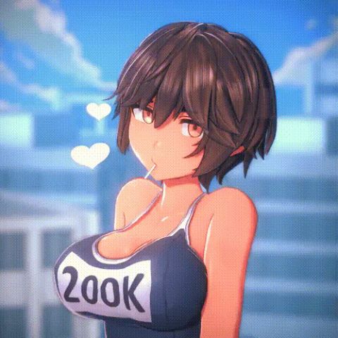 3D Rule 34 GIF – Bouncing Tits by Anna Anon
