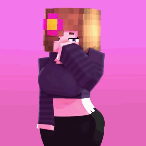 Jenny Belle & Bee Minecraft Rule 34 GIF – Futanari 3D