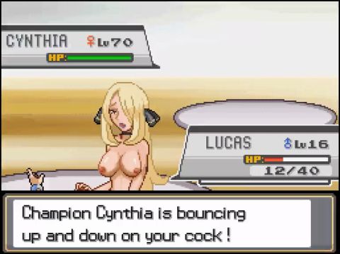 Cynthia & Lucas Pokemon Rule 34 GIF – Cowgirl