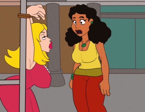 Francine Smith & Amy Wong American Dad Rule 34 GIF – Lesbian