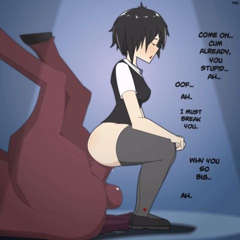 Peni & Penny Parker Spider-Man Rule 34 GIF – Riding