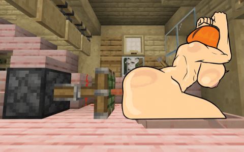 Alex Minecraft Rule 34 GIF – Masturbation & Sex Toy Hentai