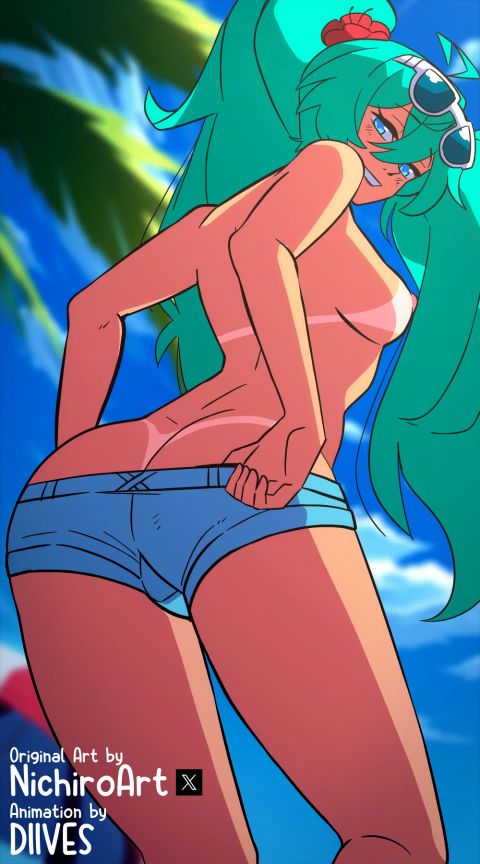 Hatsune & Brazilian Miku Vocaloid Rule 34 GIF – Big Ass
