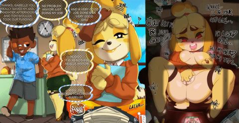 Isabelle Animal Crossing Rule 34 GIF – Masturbation Hentai