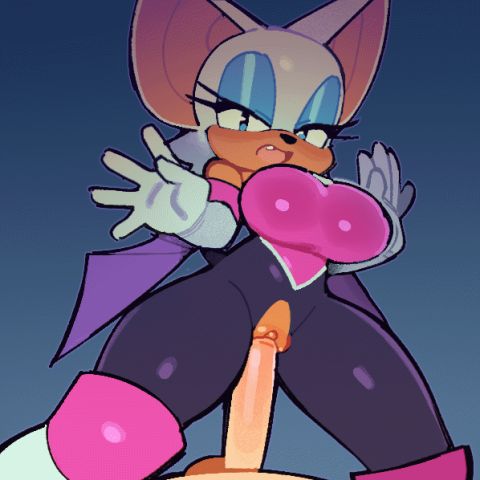 Rouge the Bat Sonic Rule 34 GIF – Cowgirl & Furry Hentai