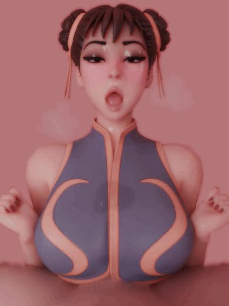 Chun-Li Street Fighter Rule 34 GIF – Titfuck 3D