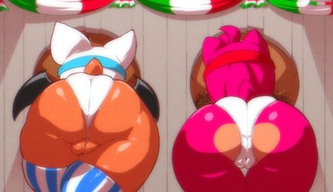Rouge the Bat & Amy Rose Sonic Rule 34 GIF – Blowjob Hentai
