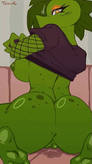 Peashooter & Peablaze Plants vs Zombies Rule 34 GIF – Anthro #2