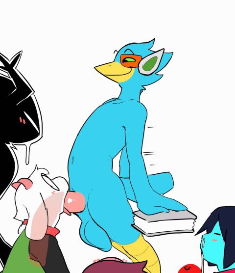 Berdly & Kris (Deltarune) Rule 34 GIF – 1ambiguous