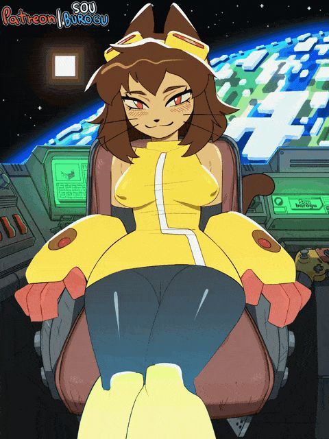 Kit Gameoverse Rule 34 GIF – Undressing by Souiruno