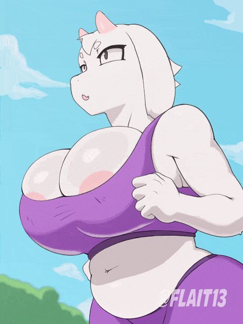 Toriel & Boss Monster Undertale Rule 34 GIF – Anthro & Big Tits
